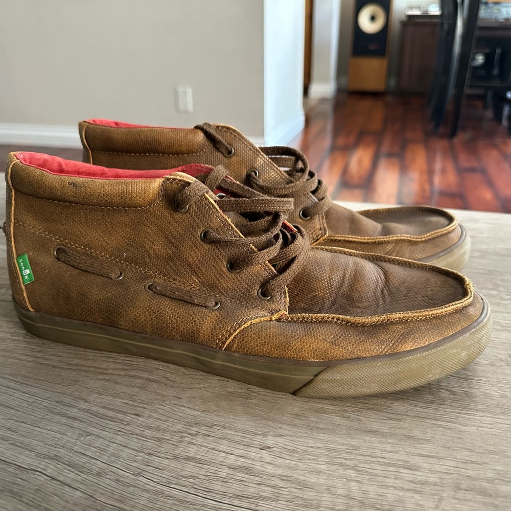 Sanuk Sea Mid Leather Brown Men's Shoes